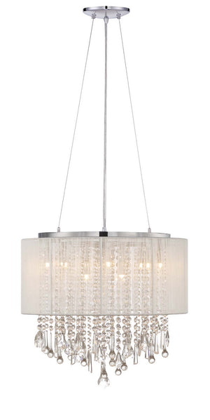 Avenue Lighting - HF1502-SLV - 12 Light Dual Mount/Flush & Hanging - Beverly Dr. - Silver Silk String