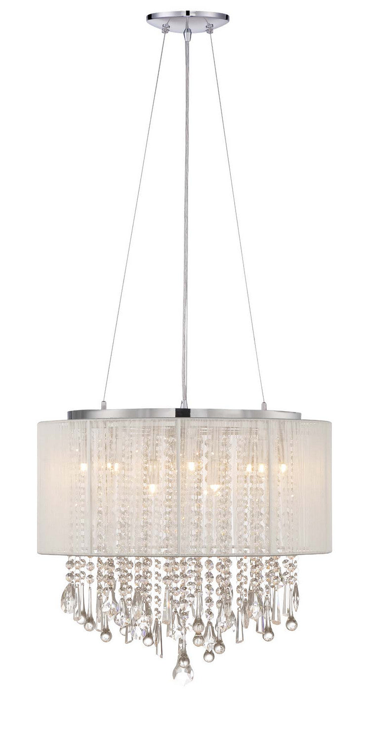 Avenue Lighting - HF1502-SLV - 12 Light Dual Mount/Flush & Hanging - Beverly Dr. - Silver Silk String