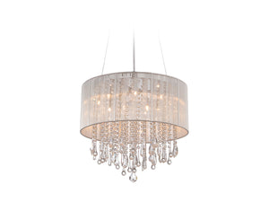 Avenue Lighting - HF1502-SLV - 12 Light Dual Mount/Flush & Hanging - Beverly Dr. - Silver Silk String