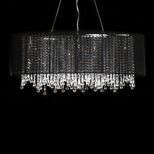 Avenue Lighting - HF1503-BLK - Six Light Dual Mount/Flush & Hanging - Beverly Dr. - Black Silk String