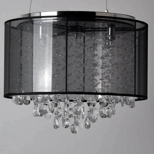 Avenue Lighting - HF1504-BLK - LED Dual Sconce - Riverside Dr. - Black Organza Silk