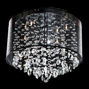 Avenue Lighting - HF1504-BLK - LED Dual Sconce - Riverside Dr. - Black Organza Silk