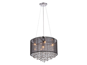 Avenue Lighting - HF1504-BLK - LED Dual Sconce - Riverside Dr. - Black Organza Silk
