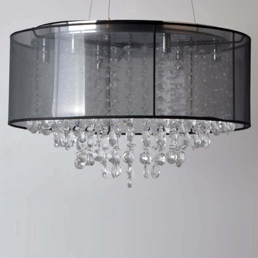 Avenue Lighting - HF1505-BLK - LED Dual Sconce - Riverside Dr. - Black Organza Silk