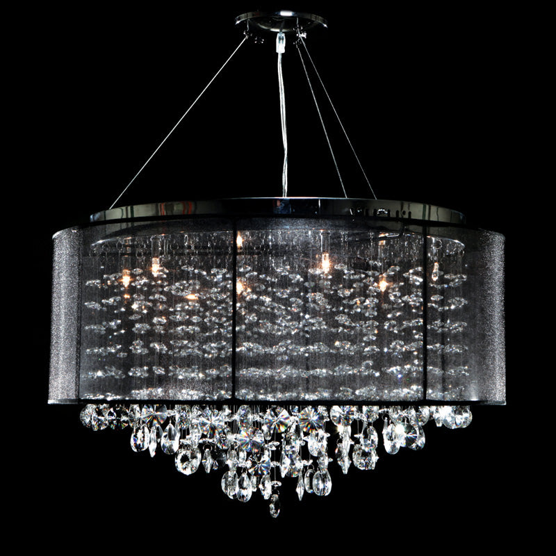 Avenue Lighting - HF1505-BLK - LED Dual Sconce - Riverside Dr. - Black Organza Silk