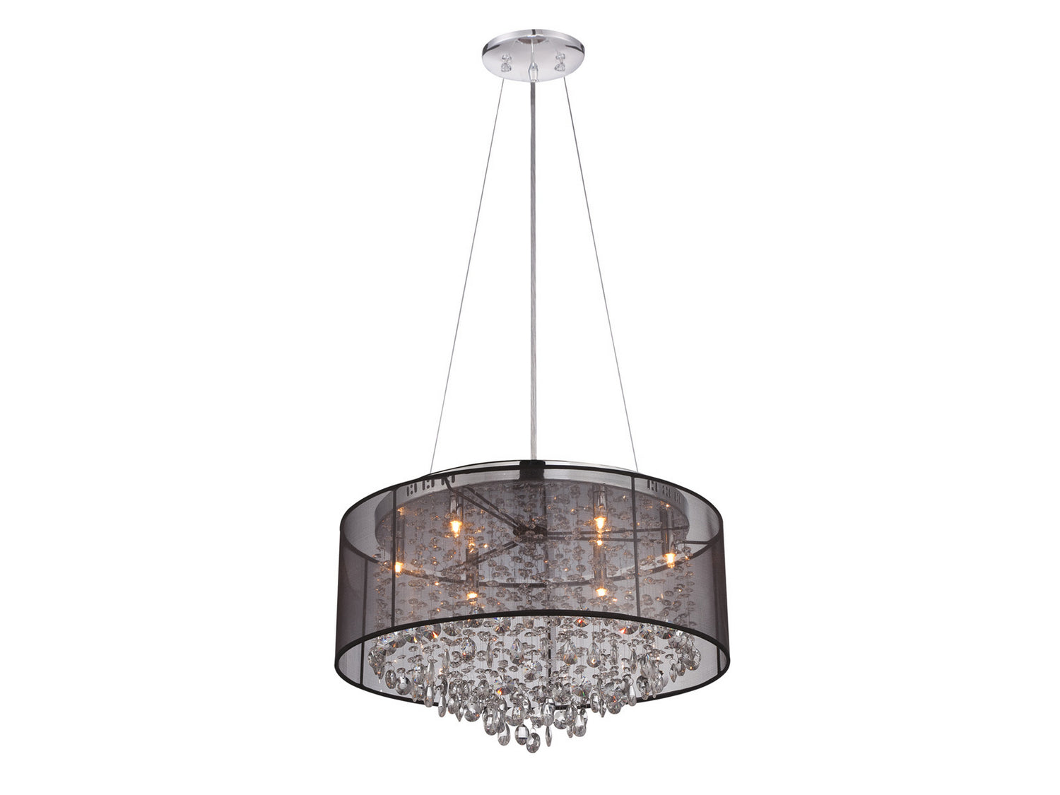 Avenue Lighting - HF1505-BLK - LED Dual Sconce - Riverside Dr. - Black Organza Silk