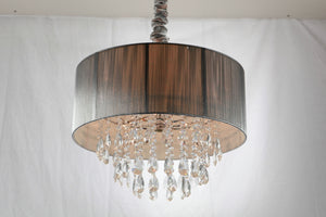 Avenue Lighting - HF1506-SLV - Five Light Chandelier - Vineland Ave. - Silver Silk String