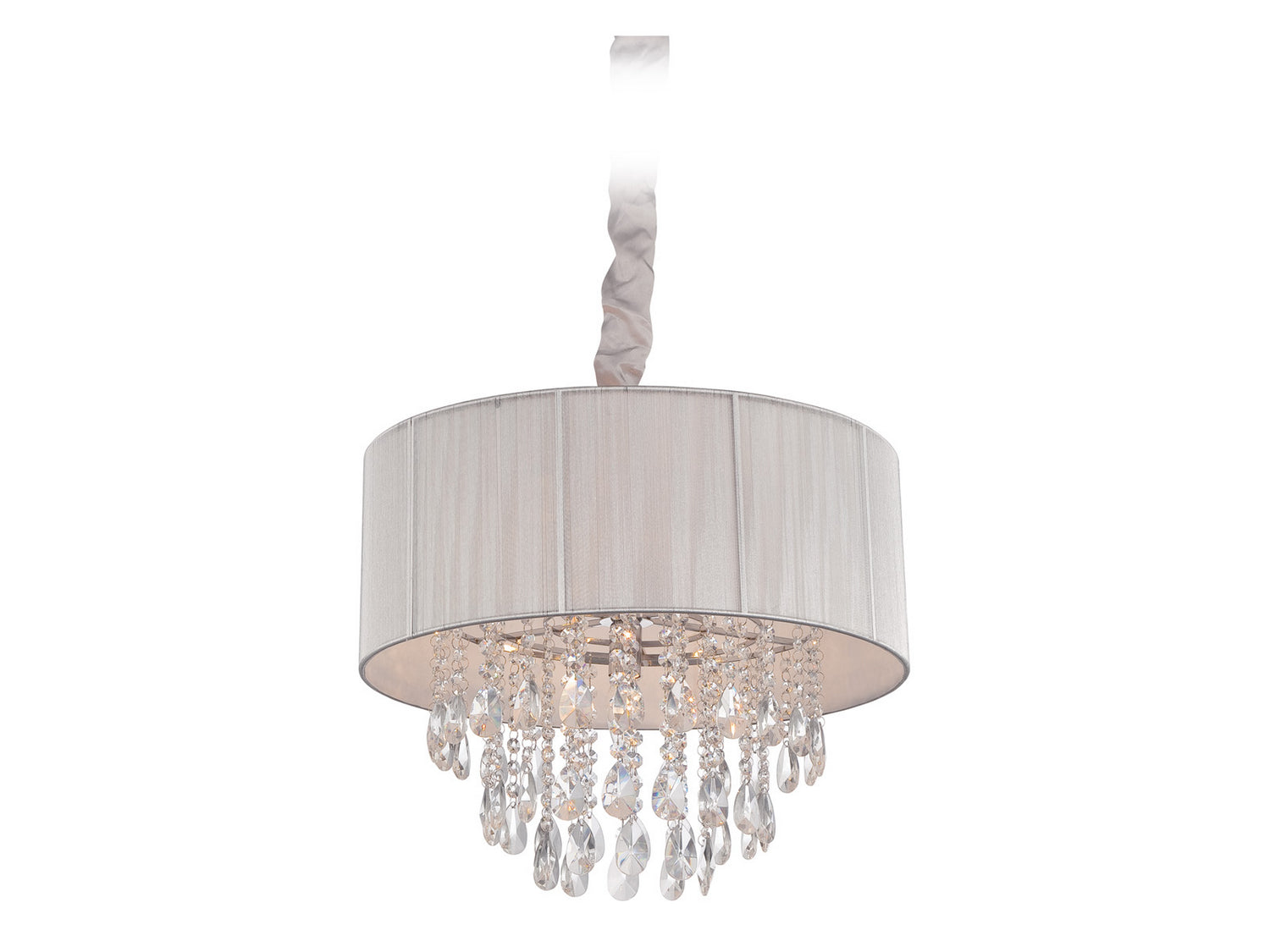 Avenue Lighting - HF1506-SLV - Five Light Chandelier - Vineland Ave. - Silver Silk String