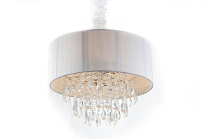 Avenue Lighting - HF1506-WHT - Five Light Chandelier - Vineland Ave. - White Silk String