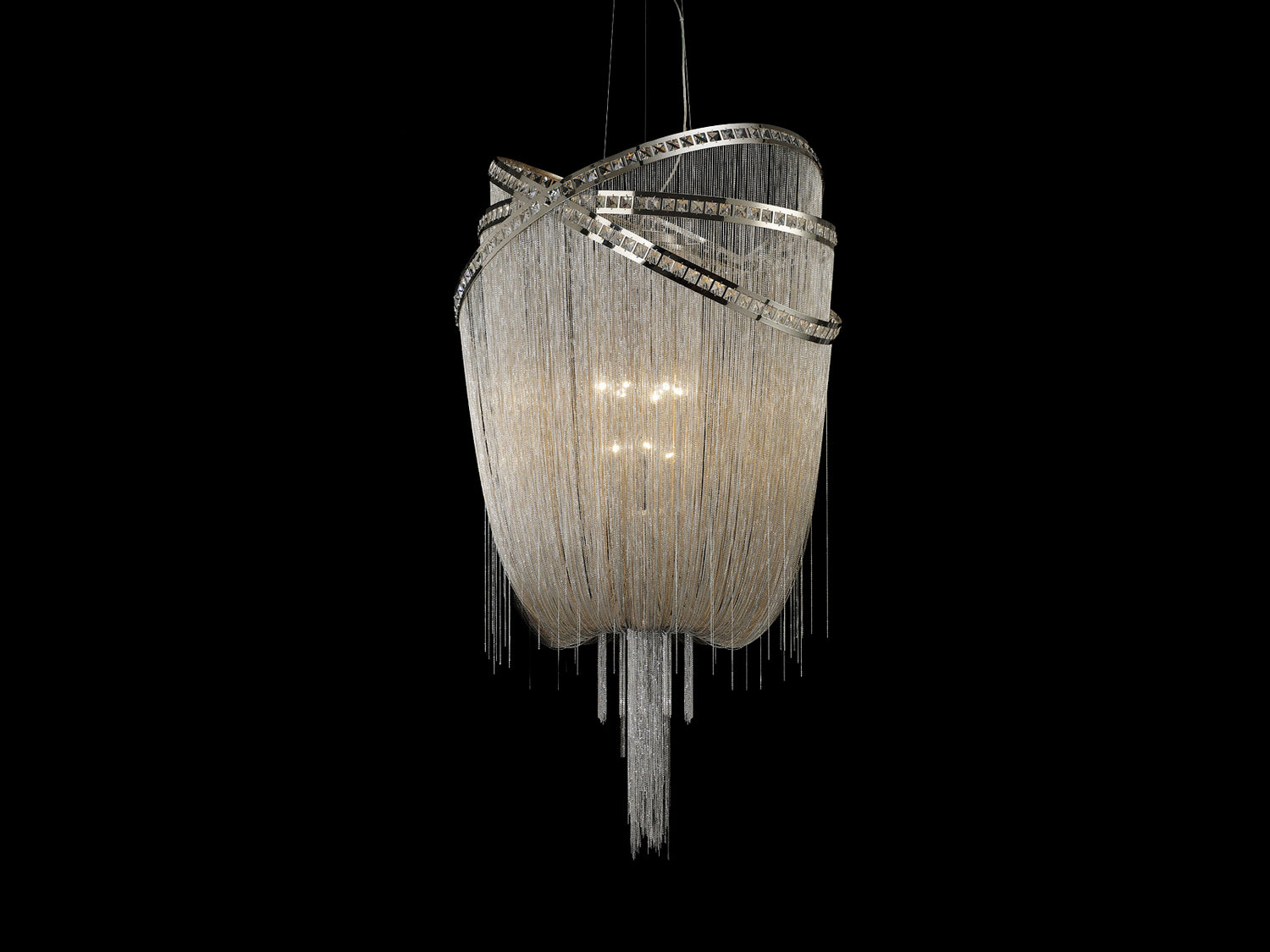 Avenue Lighting - HF1610-NCK - Nine Light Chandelier - Wilshire Blvd. - Polish Nickel/Crystal