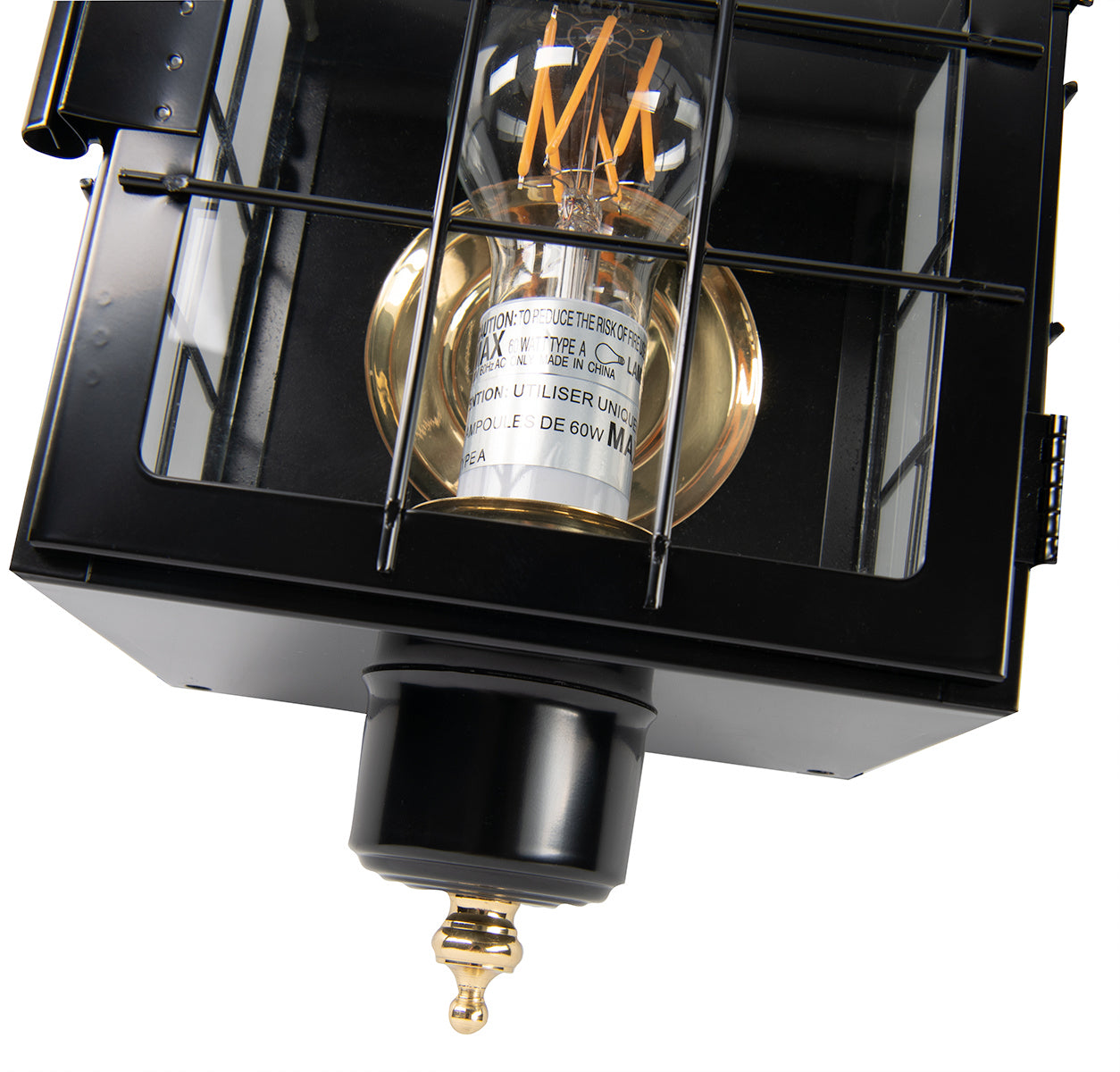 Norwell Lighting - 1059-BL-CL - One Light Wall Mount - American Heritage - Black