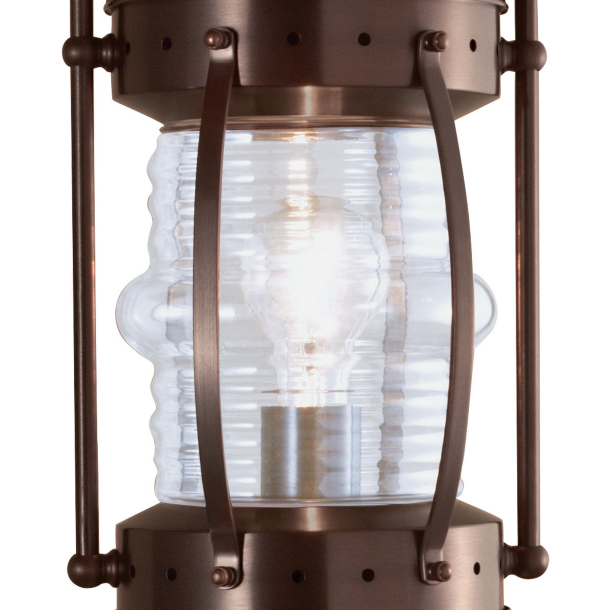 Norwell Lighting - 1107-BR-CL - One Light Post Mount - Seafarer - Bronze