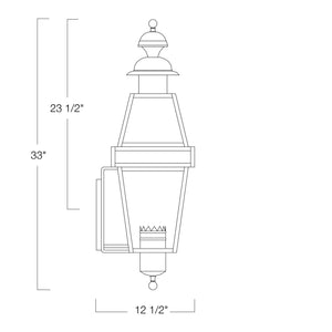 Norwell Lighting - 2280C-BL-CL/SE - One Light Post Mount - Beacon - Black