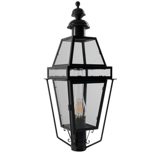 Norwell Lighting - 2282C-BL-CL/SE - One Light Post Mount - Beacon - Black