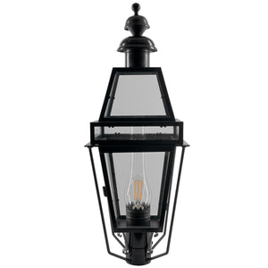 Norwell Lighting - 2282C-BL-CL/SE - One Light Post Mount - Beacon - Black