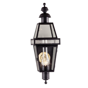 Norwell Lighting - 2283-BL-CL/SE - One Light Wall Mount - Beacon - Black