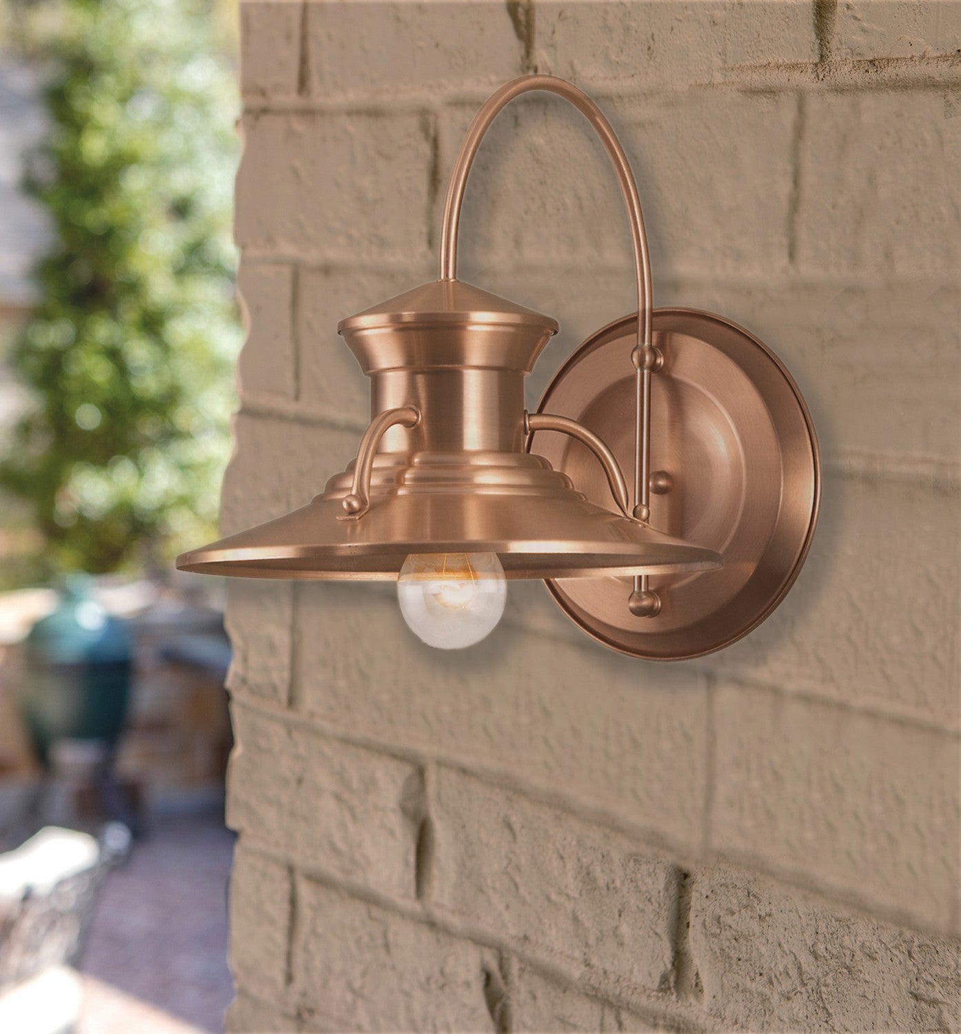 Norwell Lighting - 5155-CO-NG - One Light Wall Mount - Budapest - Copper