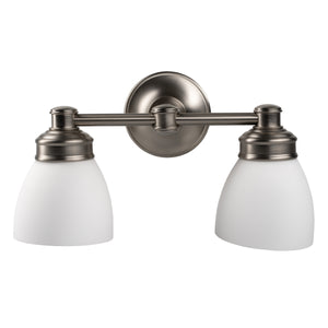 Norwell Lighting - 8792-BN-OP - Two Light Wall Sconce - Spencer - Brushed Nickel