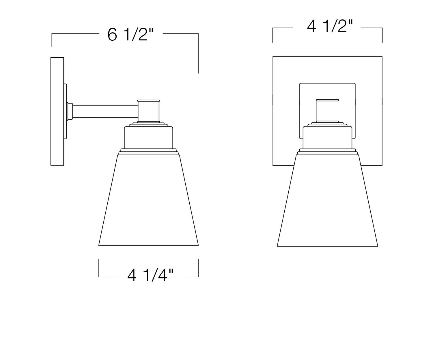 Norwell Lighting - 9635-CH-SQ - One Light Wall Sconce - Matthew - Chrome