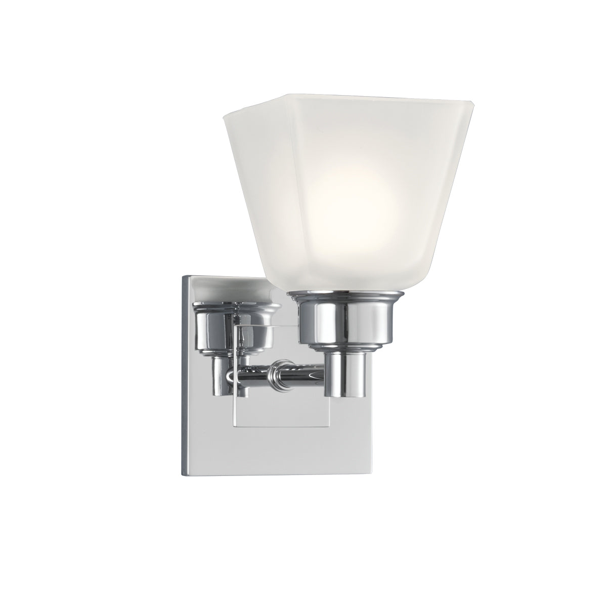 Norwell Lighting - 9635-CH-SQ - One Light Wall Sconce - Matthew - Chrome