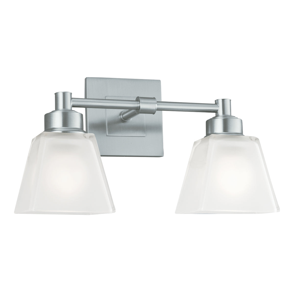 Norwell Lighting - 9636-BN-SQ - Two Light Wall Sconce - Matthew - Brushed Nickel