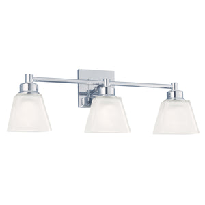 Norwell Lighting - 9637-CH-SQ - Three Light Wall Sconce - Matthew - Chrome