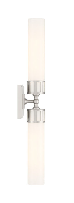 Norwell Lighting - 9652-BN-SO - Two Light Wall Sconce - Astor - Brushed Nickel