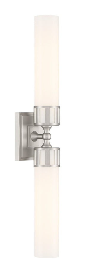 Norwell Lighting - 9652-BN-SO - Two Light Wall Sconce - Astor - Brushed Nickel