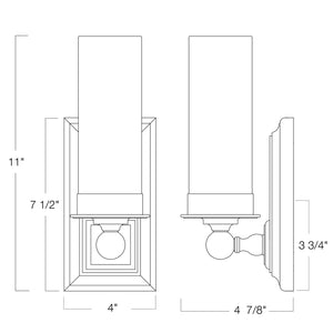 Norwell Lighting - 9730-AG-MO - One Light Wall Sconce - Richmond - Aged Brass