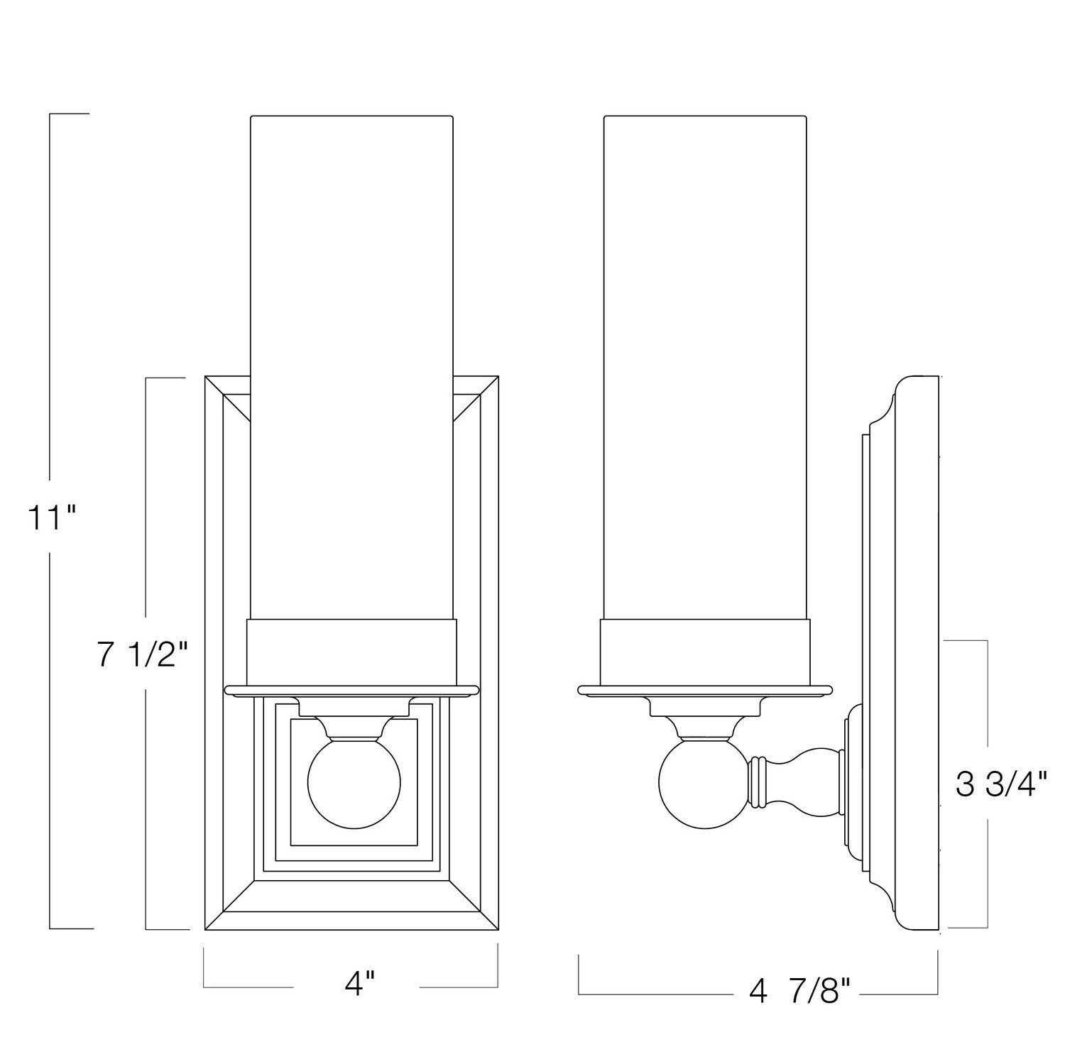 Norwell Lighting - 9730-BN-MO - One Light Wall Sconce - Richmond - Brushed Nickel