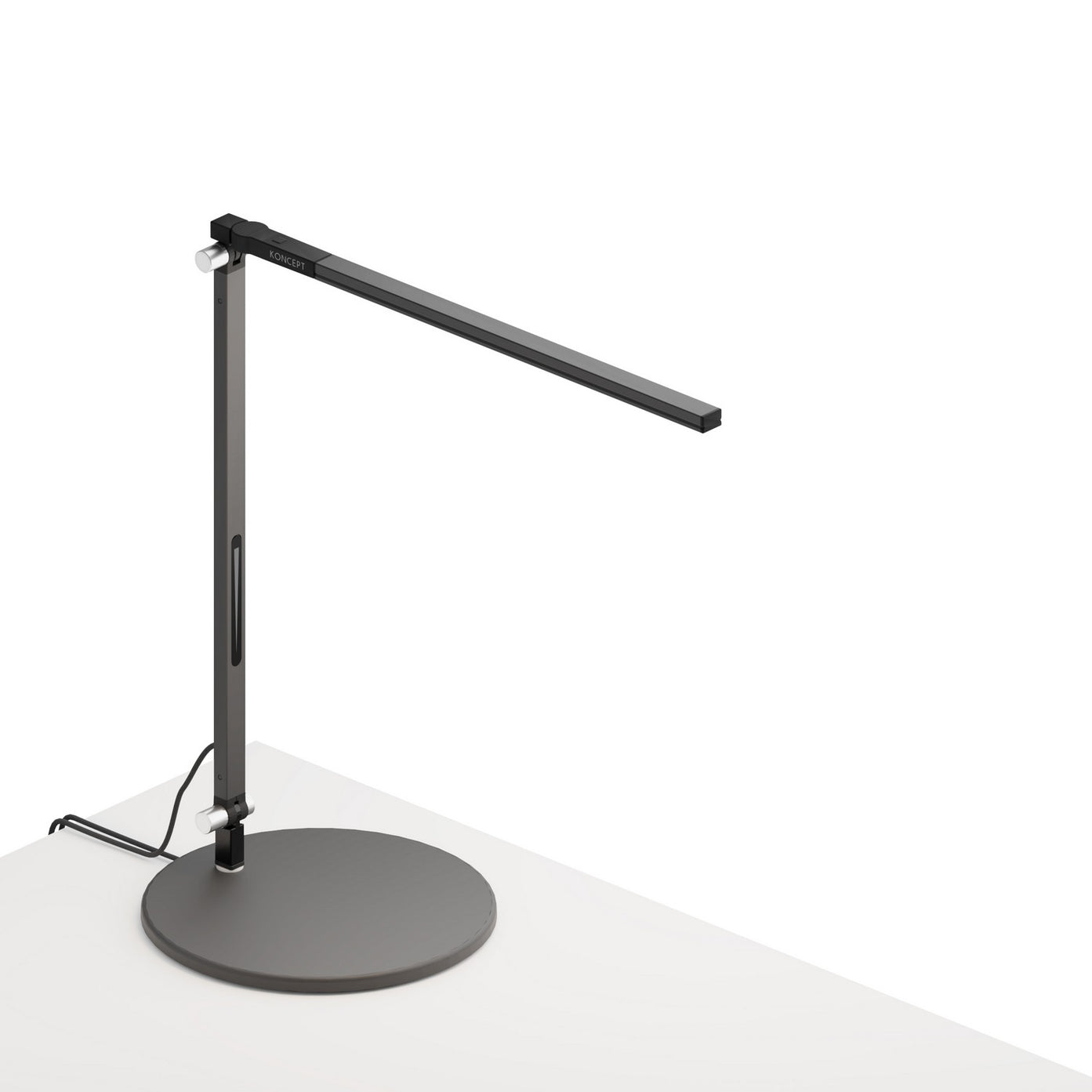 Koncept - AR1100-WD-MBK-DSK - LED Desk Lamp - Z-Bar - Metallic black