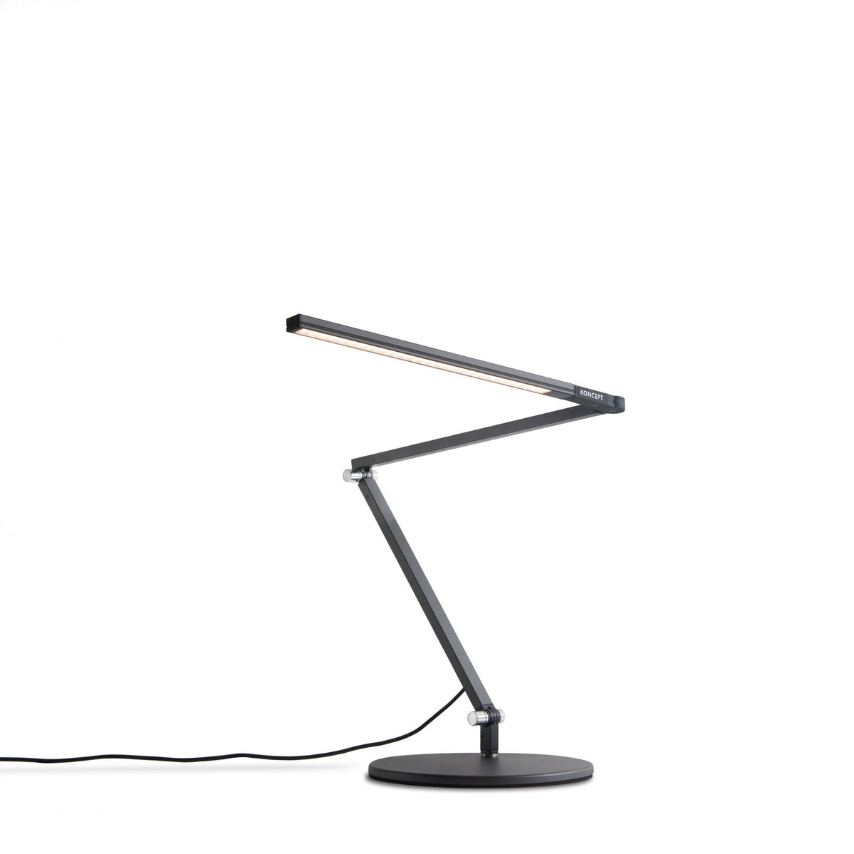 Koncept - AR3100-CD-MBK-DSK - LED Desk Lamp - Z-Bar - Metallic black