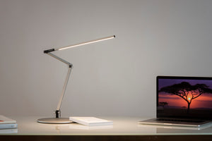 Koncept - AR3200-CD-SIL-DSK - LED Desk Lamp - Z-Bar - Silver