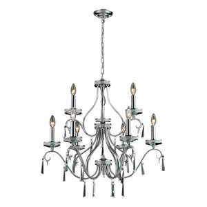 ELK Home - 82056/6+3 - Nine Light Chandelier - Sherbourne - Chrome