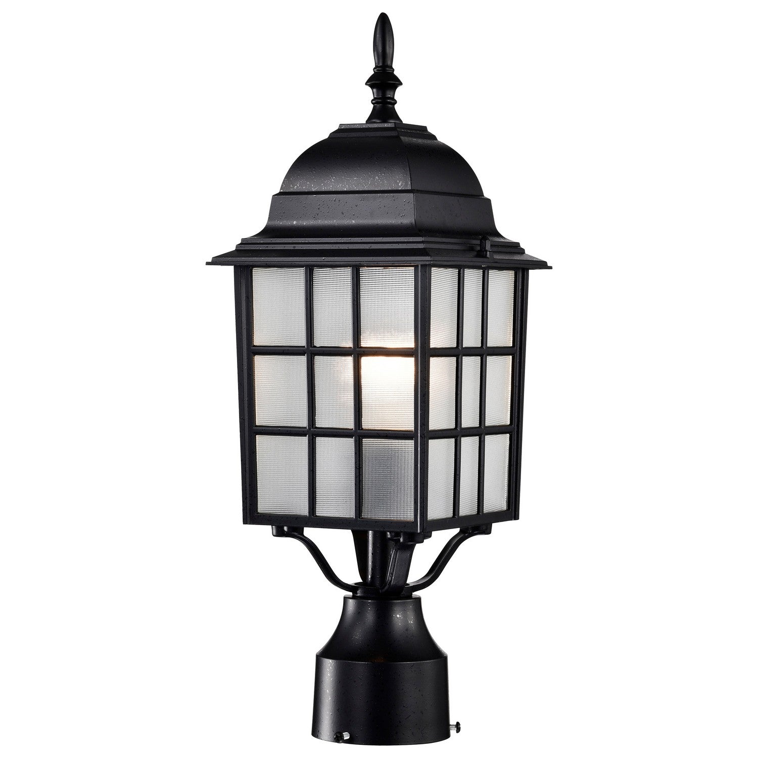 Nuvo Lighting - 60-4909 - One Light Post Lantern - Adams - Textured Black