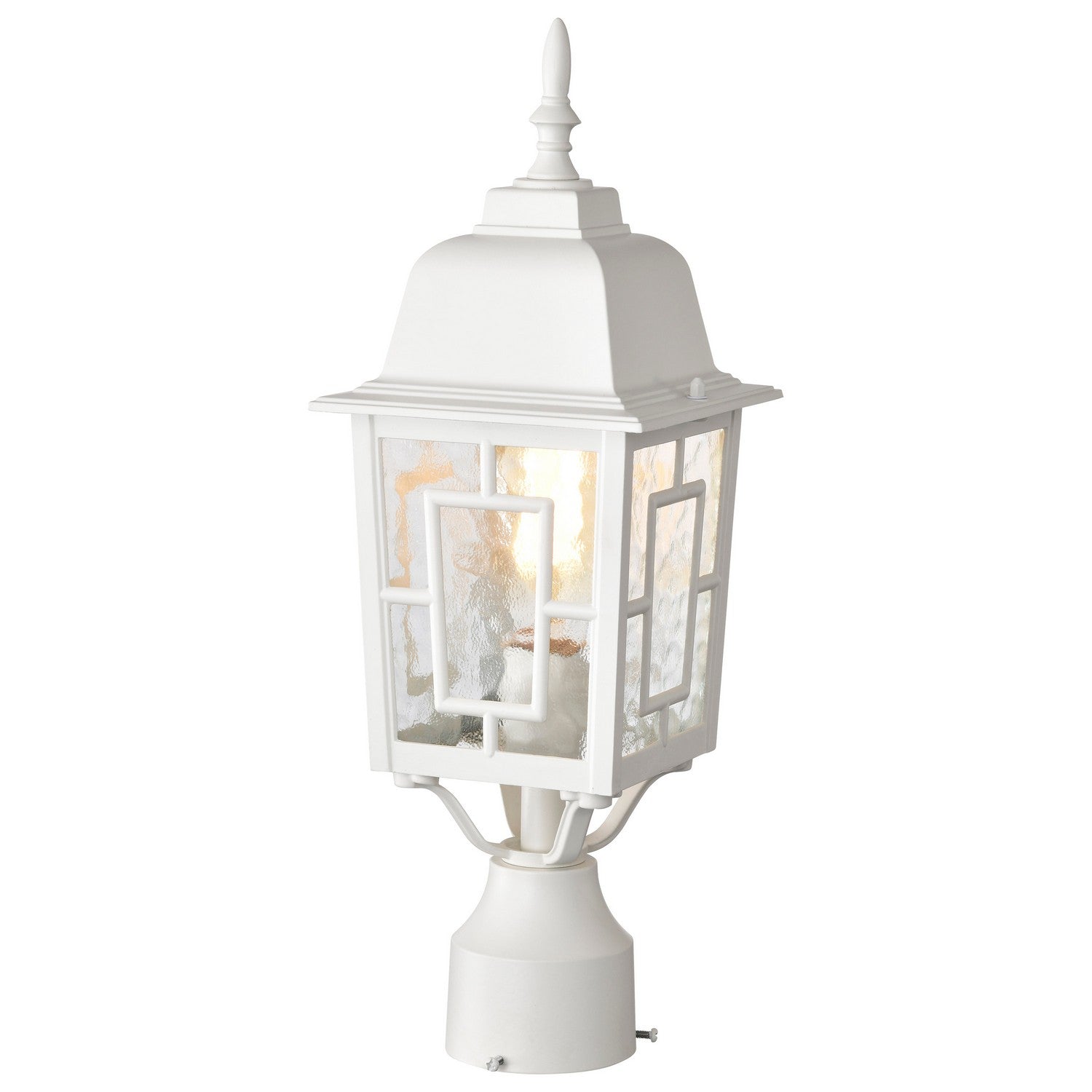 Nuvo Lighting - 60-4927 - One Light Post Lantern - Banyan - White