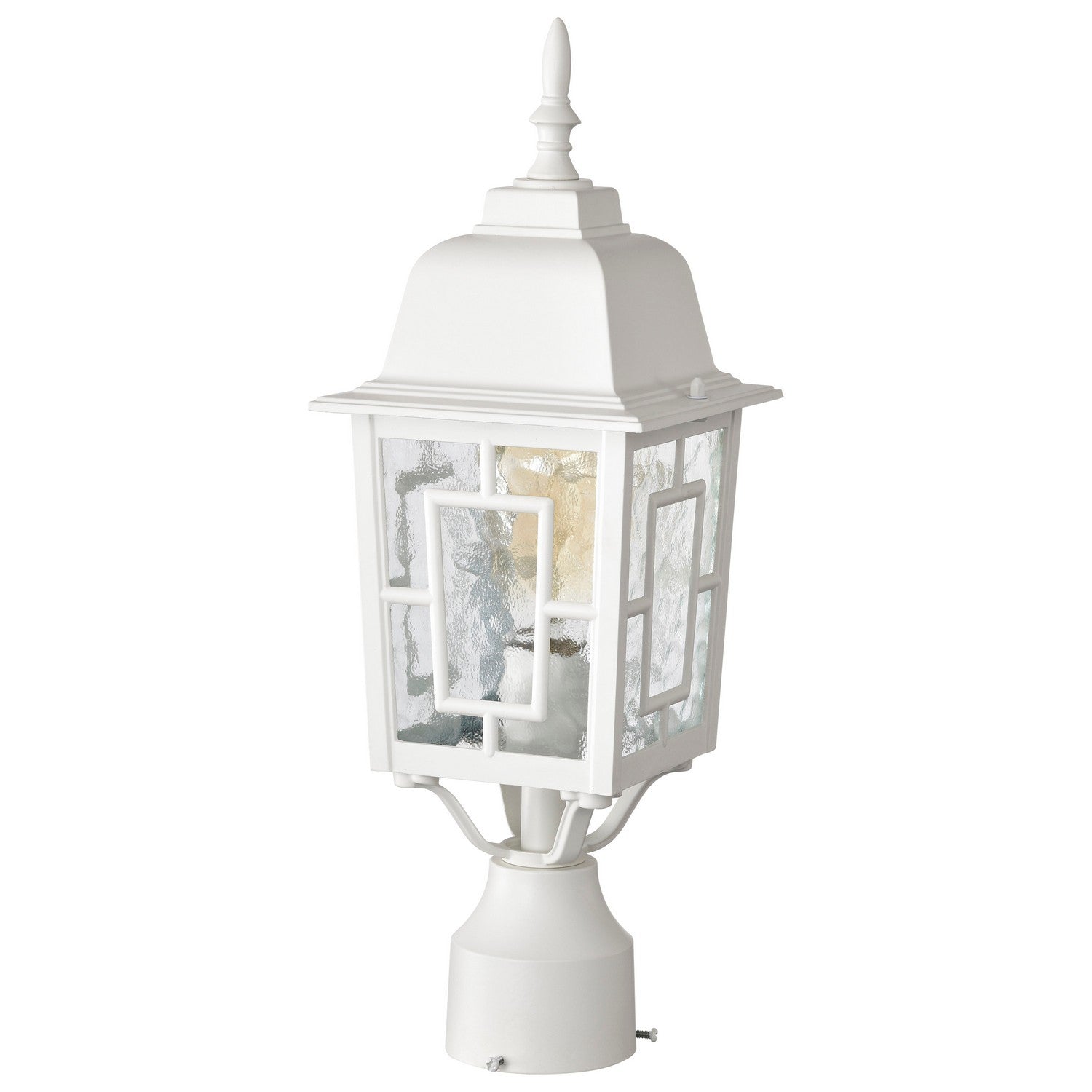 Nuvo Lighting - 60-4927 - One Light Post Lantern - Banyan - White