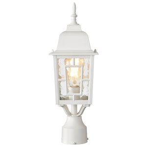 Nuvo Lighting - 60-4927 - One Light Post Lantern - Banyan - White