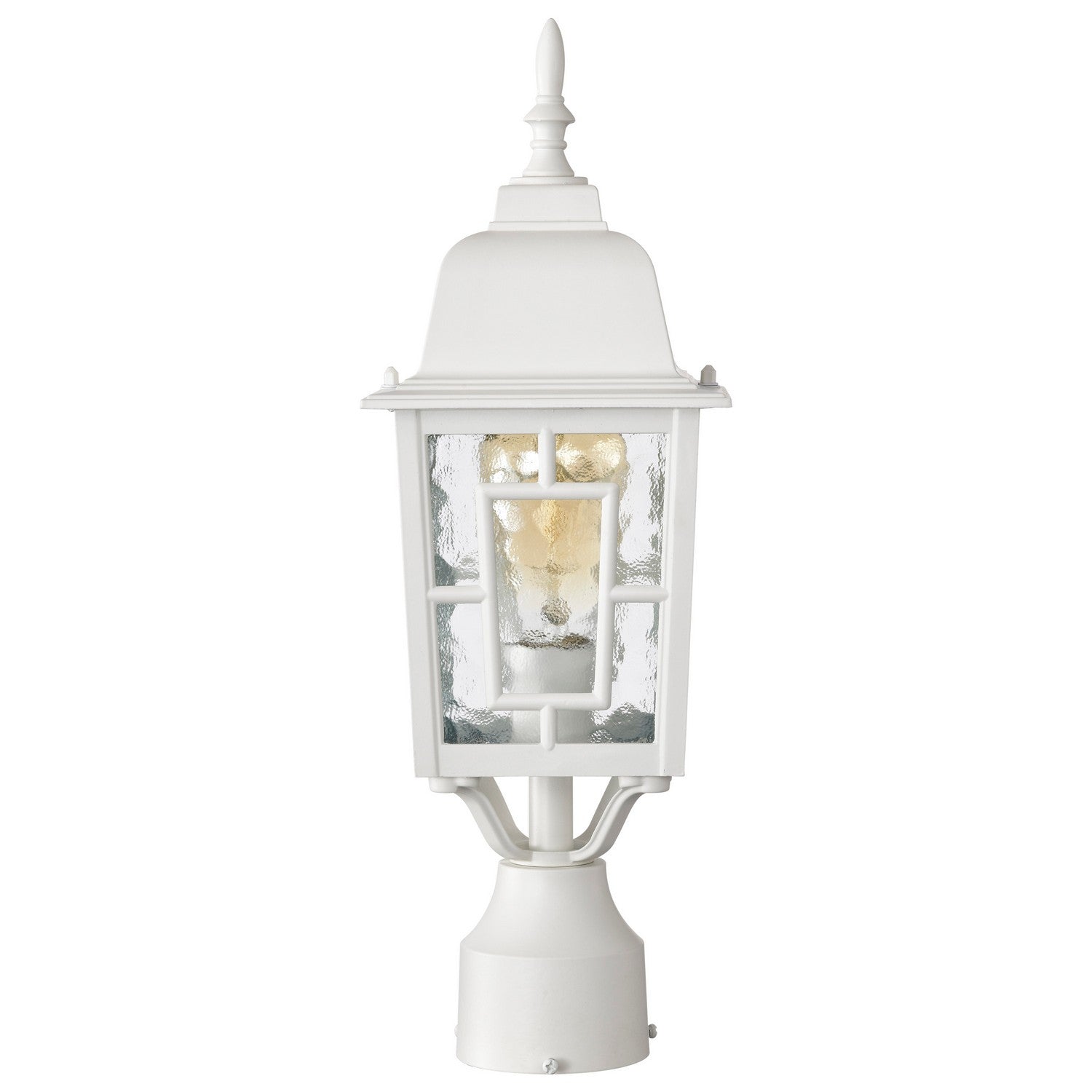 Nuvo Lighting - 60-4927 - One Light Post Lantern - Banyan - White