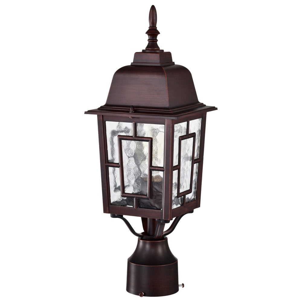 Nuvo Lighting - 60-4928 - One Light Post Lantern - Banyan - Rustic Bronze