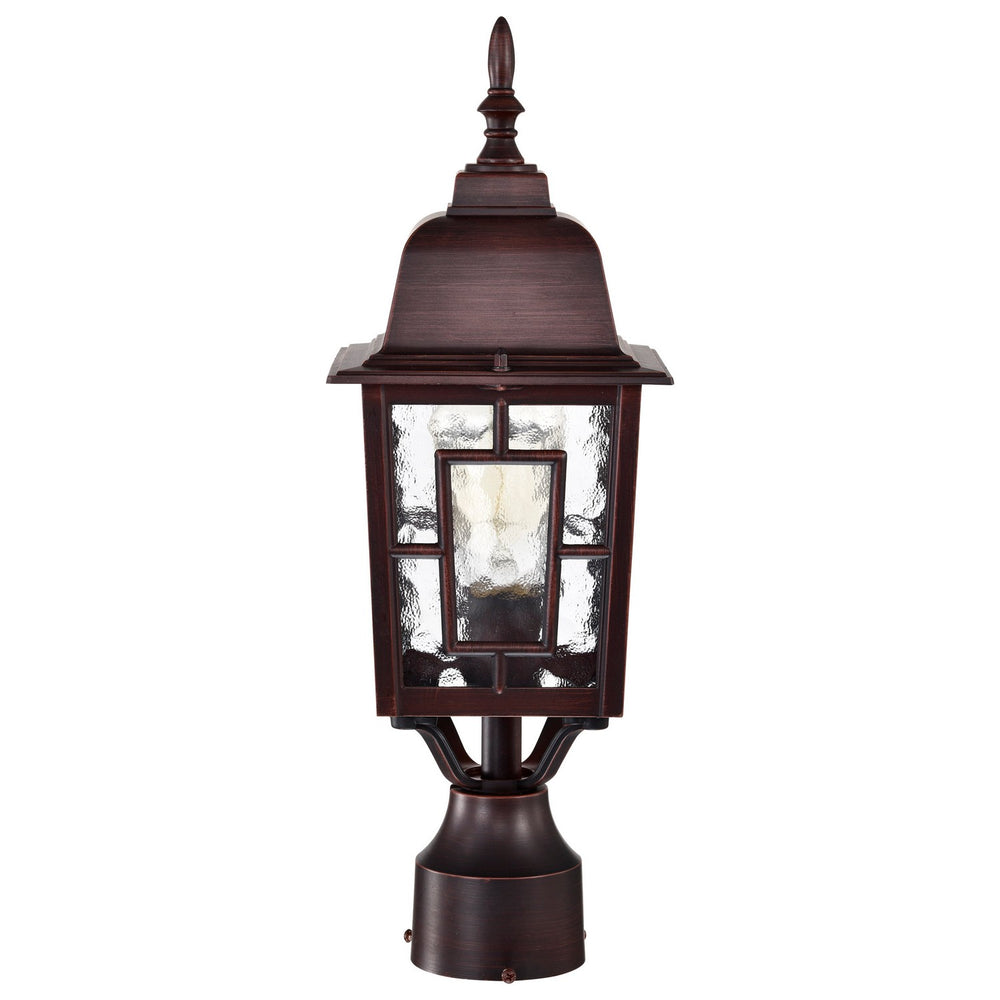 Nuvo Lighting - 60-4928 - One Light Post Lantern - Banyan - Rustic Bronze