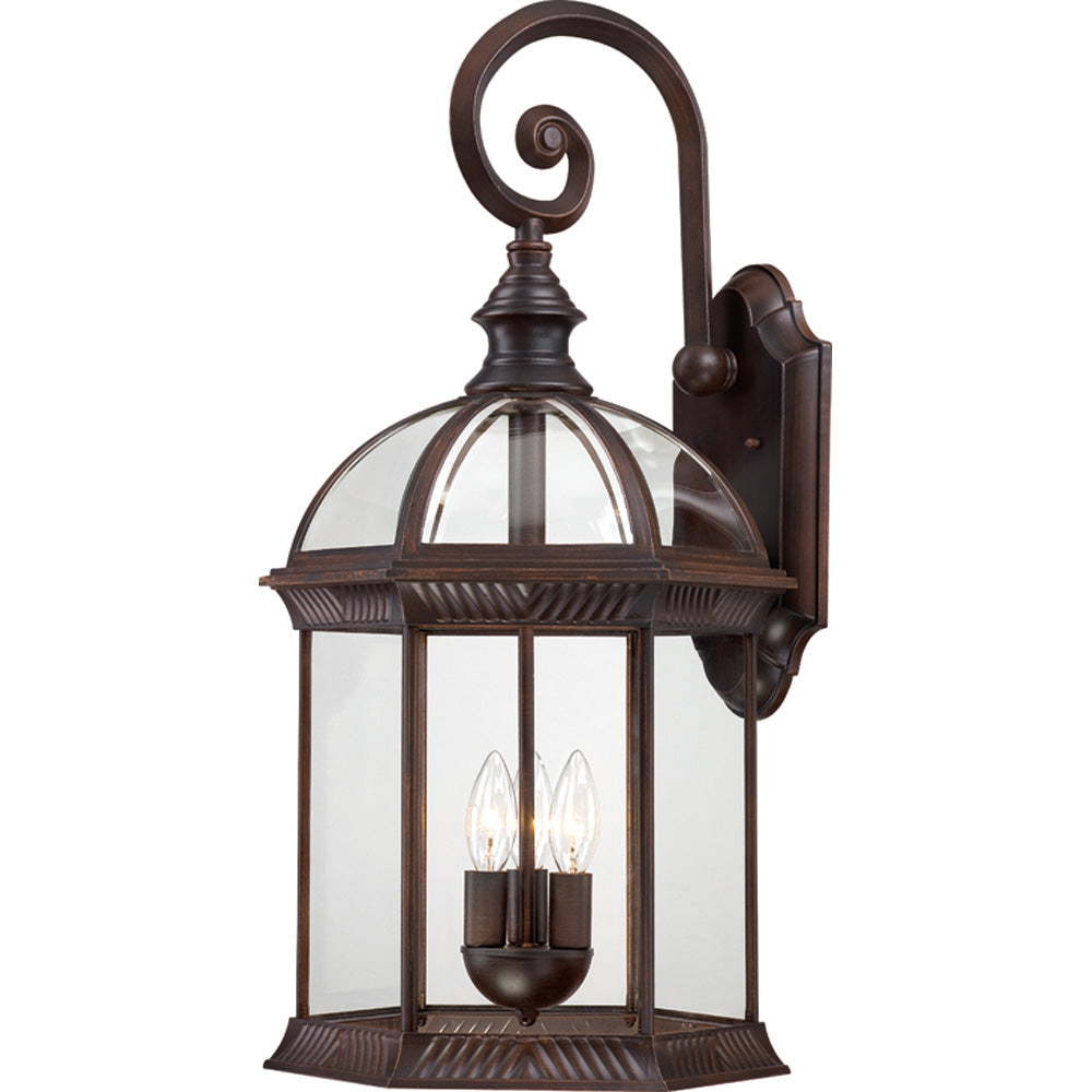 Nuvo Lighting - 60-4968 - Three Light Outdoor Wall Lantern - Boxwood - Rustic Bronze