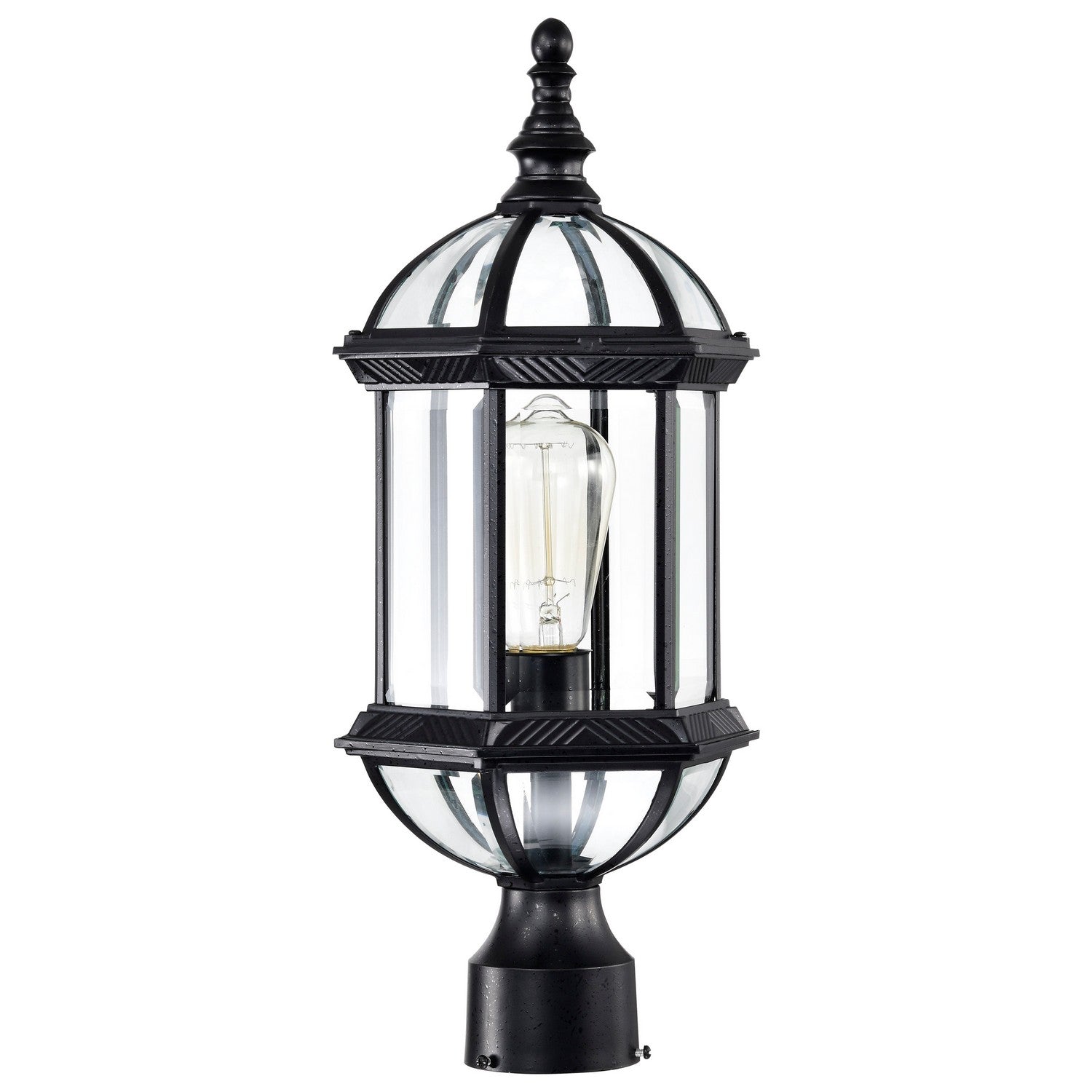 Nuvo Lighting - 60-4976 - One Light Post Lantern - Boxwood - Textured Black