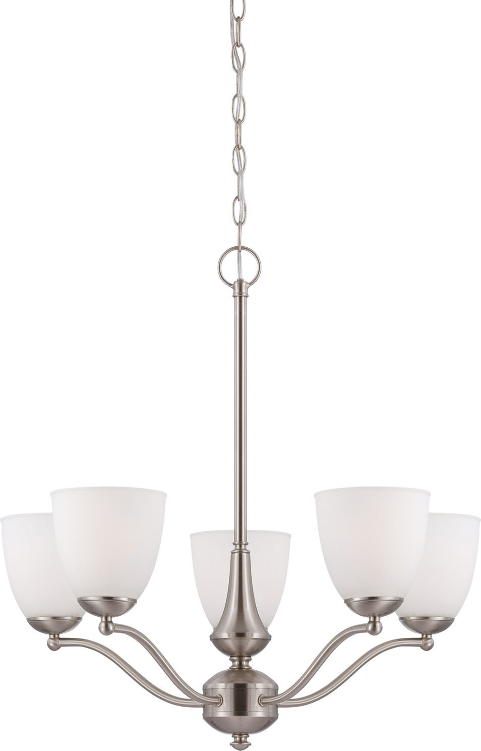 Nuvo Lighting - 60-5035 - Five Light Chandelier - Patton - Brushed Nickel