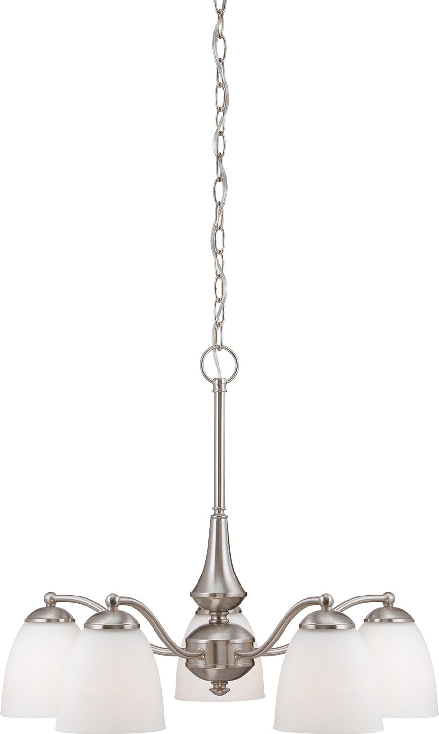 Nuvo Lighting - 60-5043 - Five Light Chandelier - Patton - Brushed Nickel