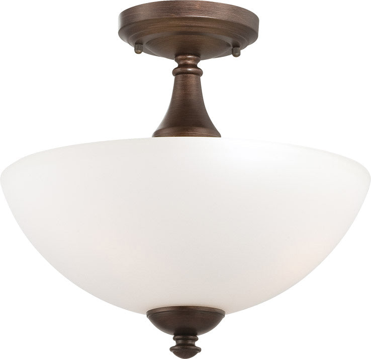 Nuvo Lighting - 60-5144 - Three Light Semi Flush Mount - Patton - Prairie Bronze