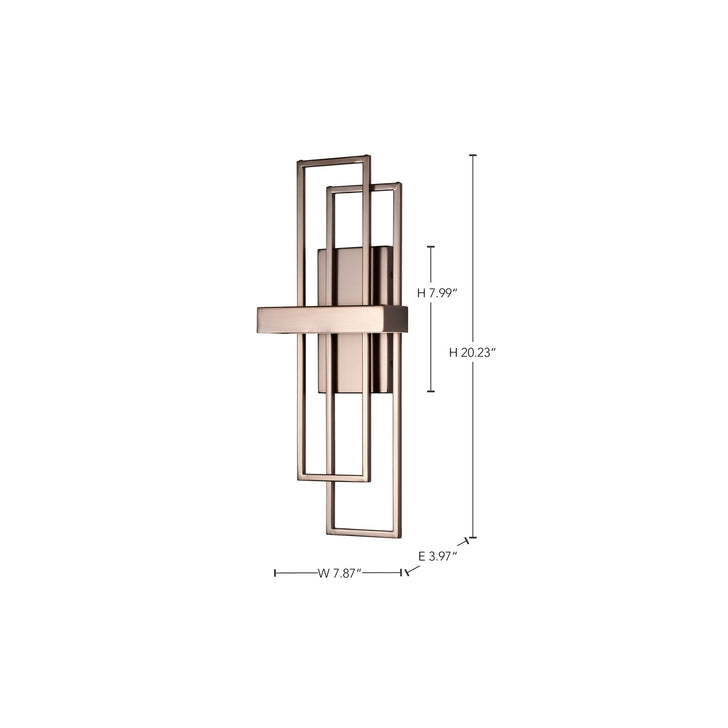 Nuvo Lighting - 62-125 - LED Wall Sconce - Frame - Hazel Bronze