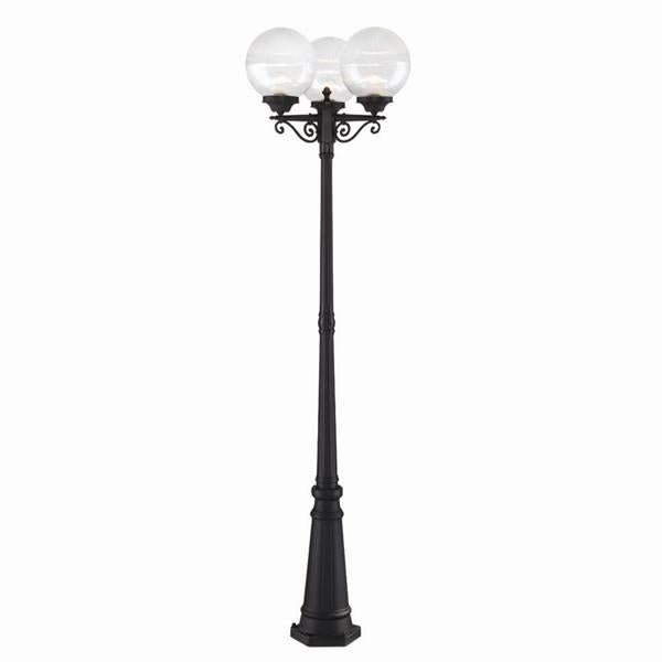 Acclaim Lighting - 5269BK/CL - Three Light Post Mount - Havana - Matte Black