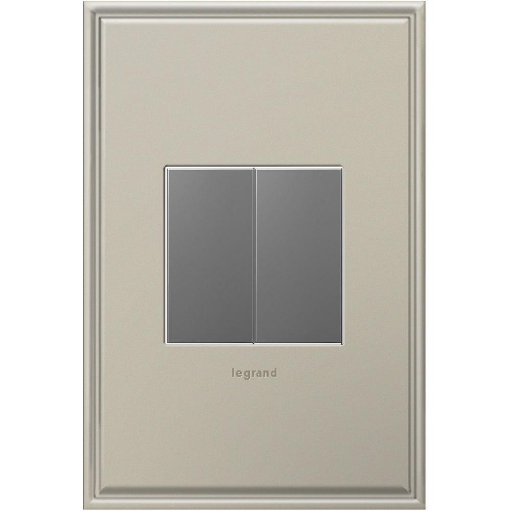 Legrand - AABK1M4 - Blank, Half-Size - adorne - Magnesium