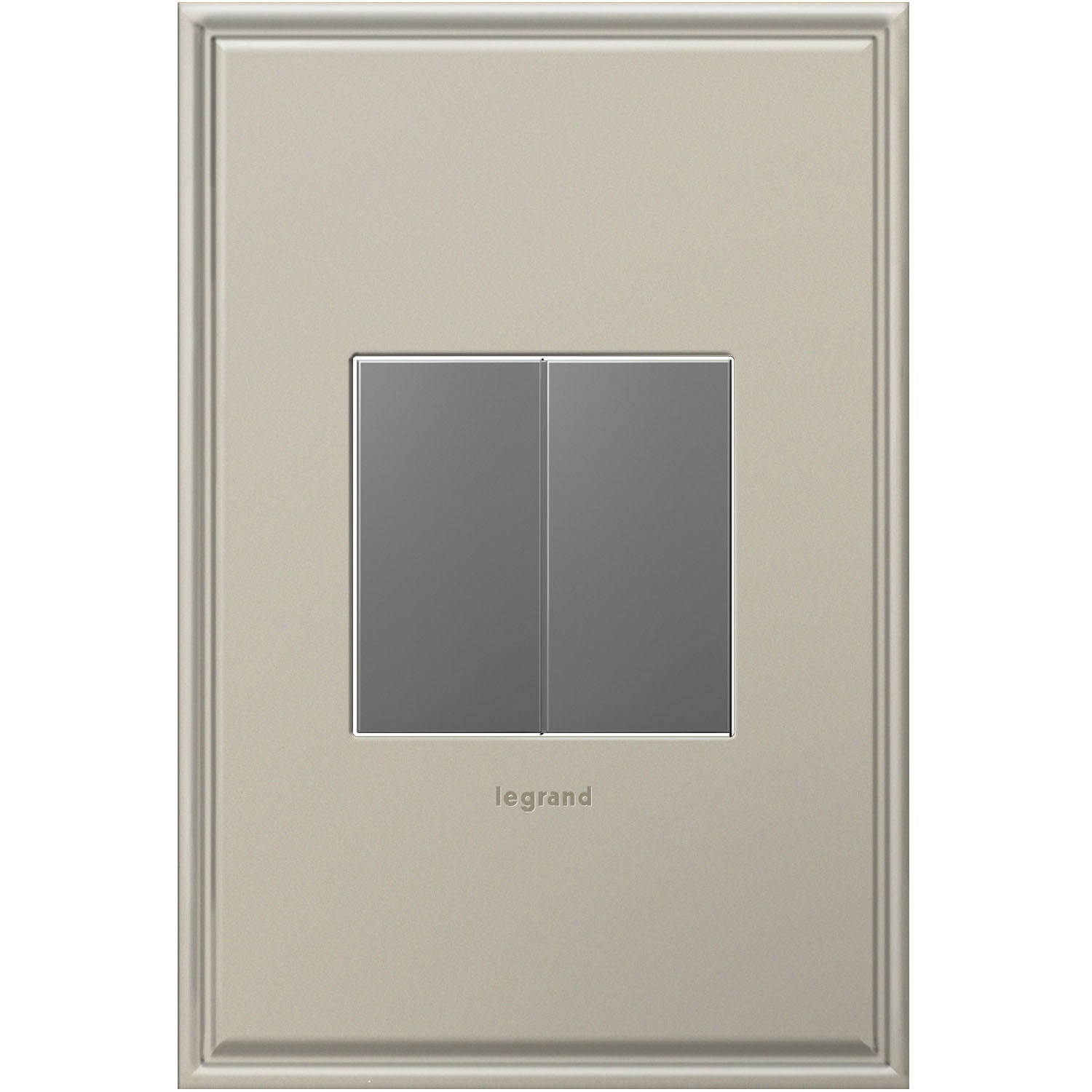 Legrand - AABK1M4 - Blank, Half-Size - Adorne - Magnesium